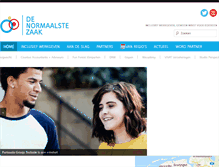 Tablet Screenshot of denormaalstezaak.nl